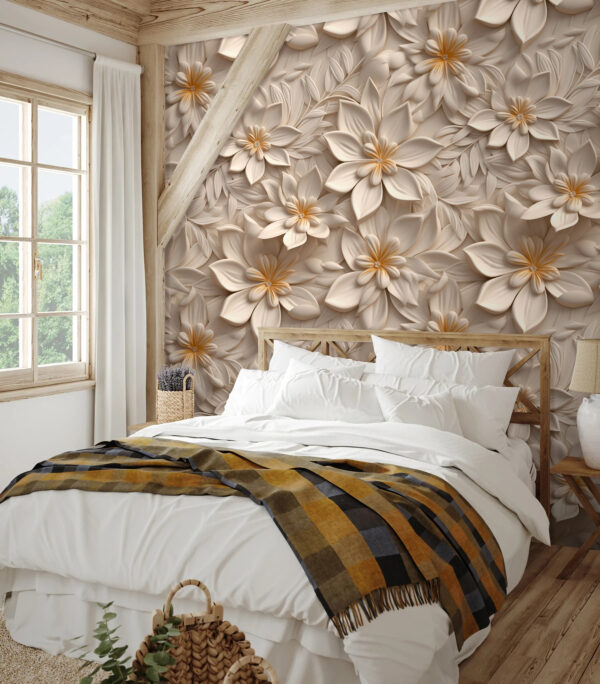 Wallpaper with flowers Wallpaper with flowers