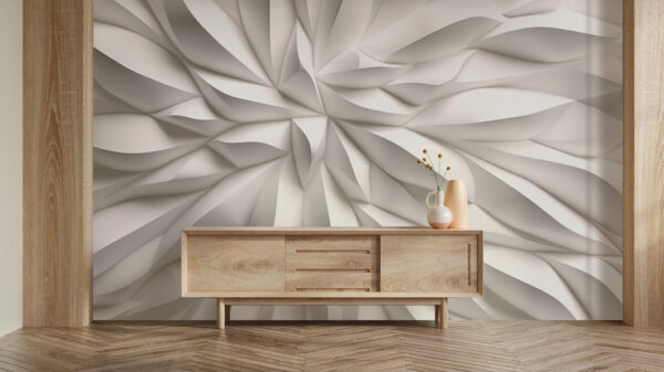 White textured surface with wavy lines White textured surface with wavy lines