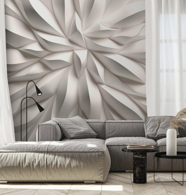 White textured surface with wavy lines White textured surface with wavy lines