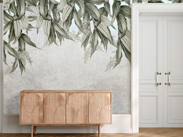 Elegant leaves against a textured backdrop. Elegant leaves against a textured backdrop.