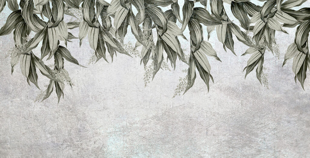Elegant leaves against a textured backdrop. Elegant leaves against a textured backdrop.