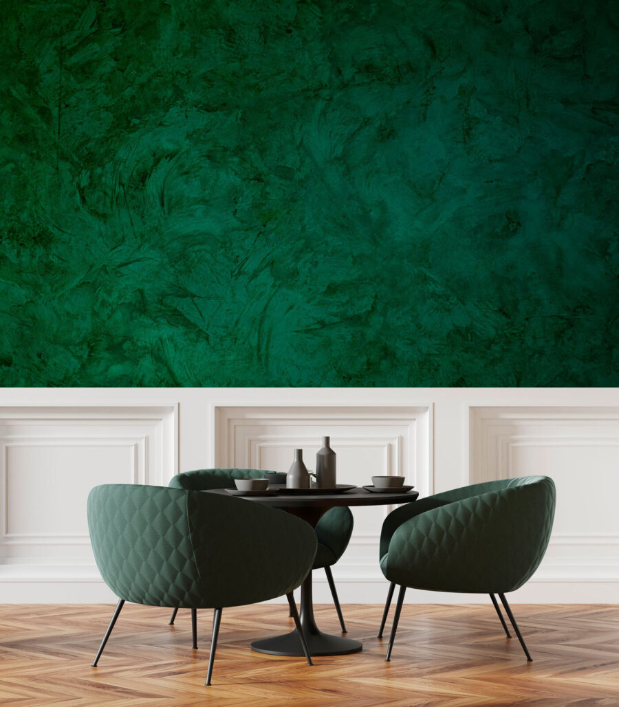 Wall murals Green wall with a rough surface - Image 2
