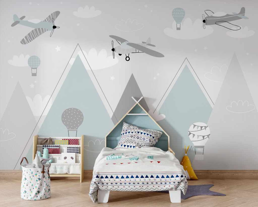Wallpaper with airplanes and mountains u95044pir2 1024x822 - Wallpaper with airplanes and mountains