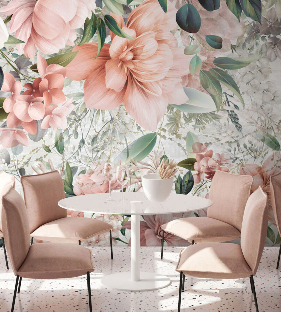 Delicate pastel floral arrangement design Delicate pastel floral arrangement design