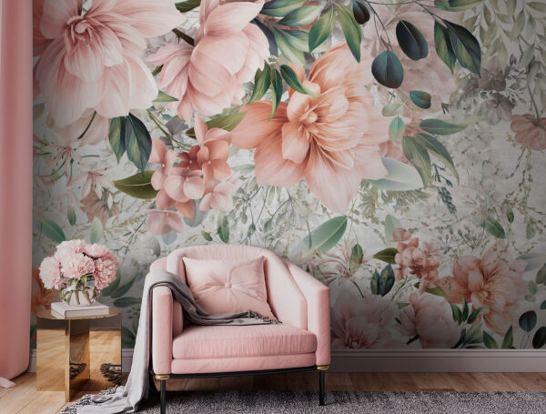 Delicate pastel floral arrangement design. Delicate pastel floral arrangement design.