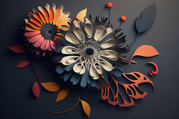 A paper cut out flowers u94976p 600x400 - A paper cut out flowers - tegory