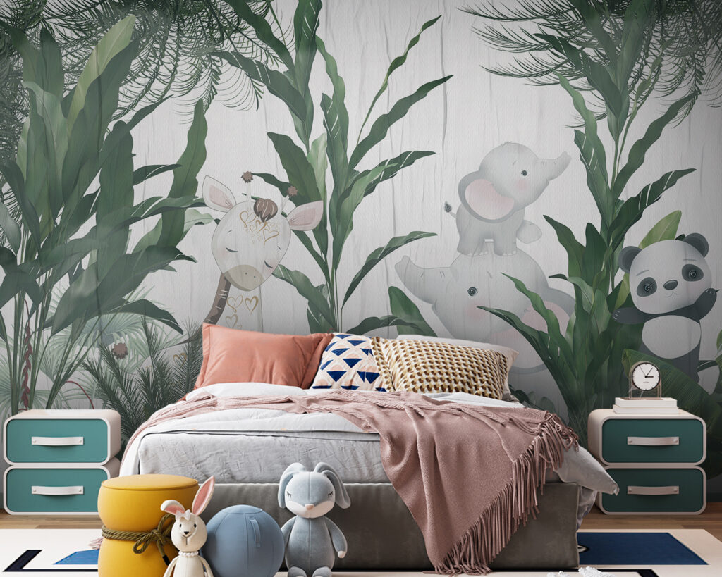 Group of animals in a forest Group of animals in a forest