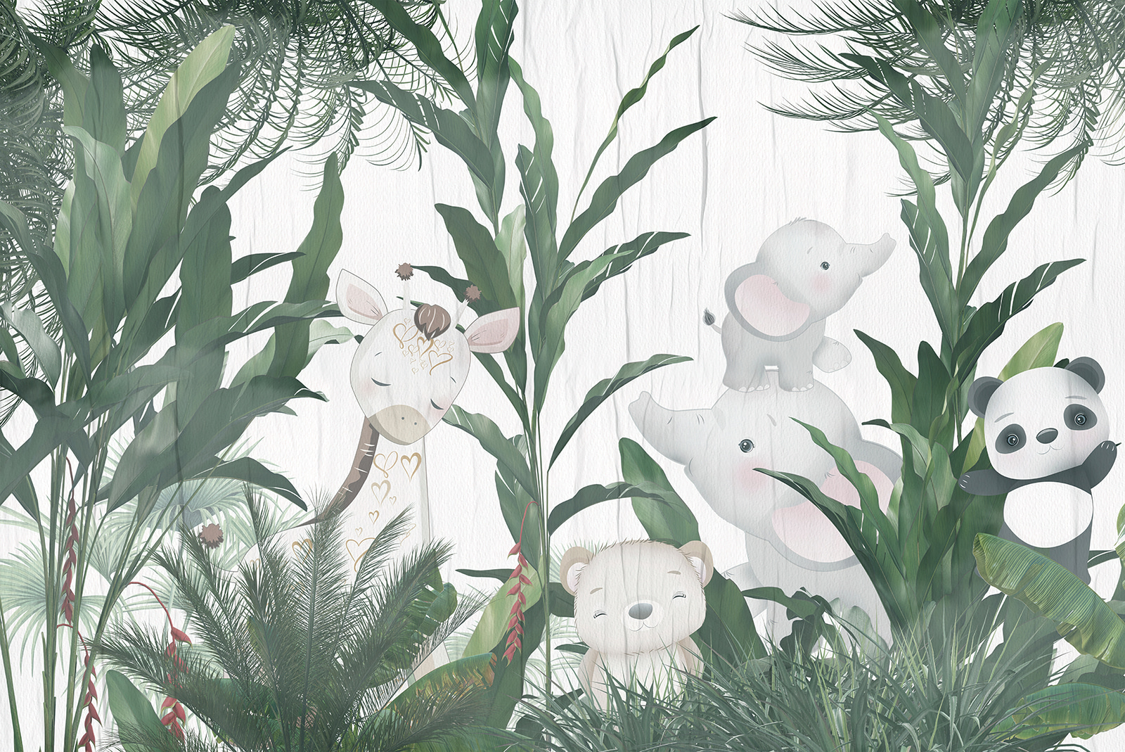 Group of animals in a forest Group of animals in a forest