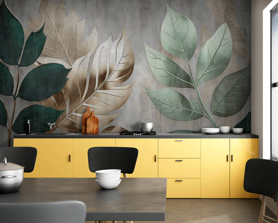 Elegant foliage against a textured background.