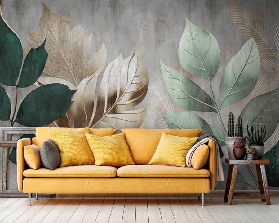 Elegant foliage against a textured background.