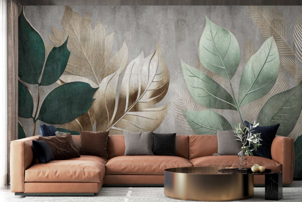 Elegant foliage against a textured background. Elegant foliage against a textured background.