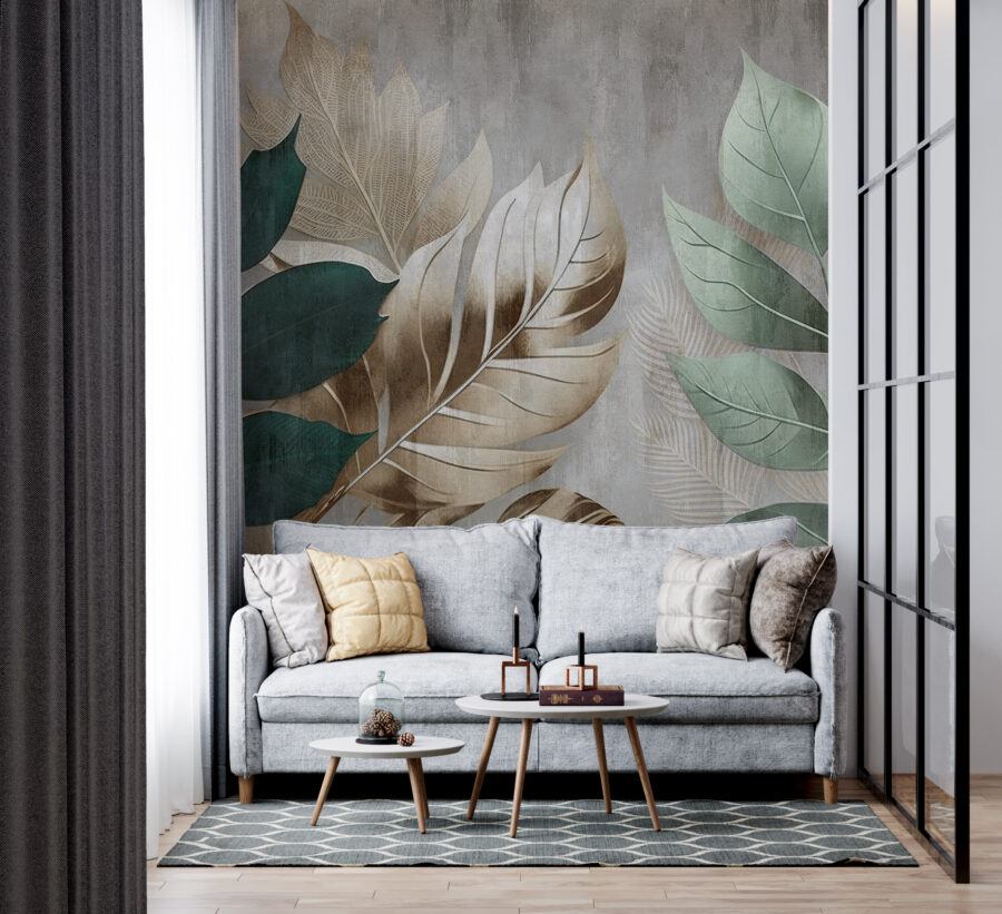 Elegant foliage against a textured background.