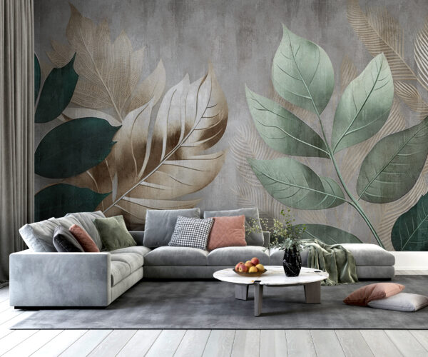 Elegant foliage against a textured background. Elegant foliage against a textured background.