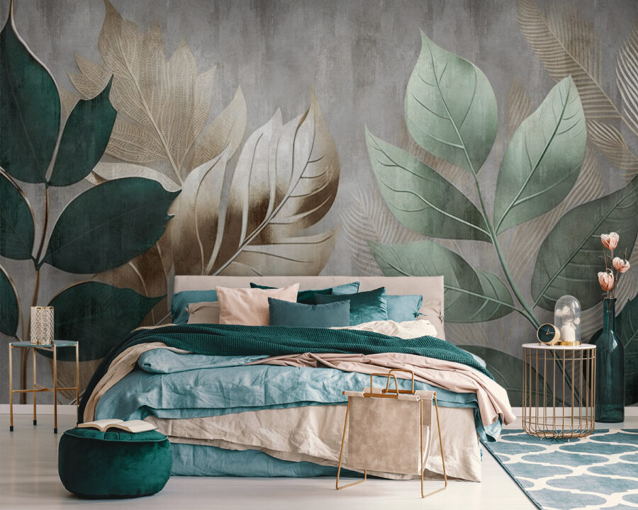 Elegant foliage against a textured background.