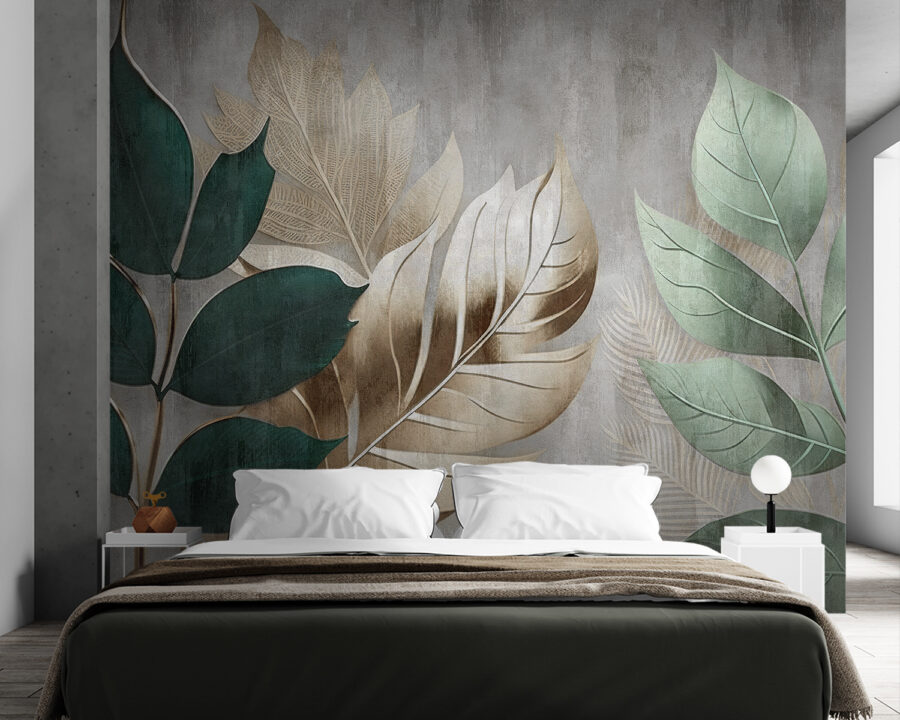 Elegant foliage against a textured background.