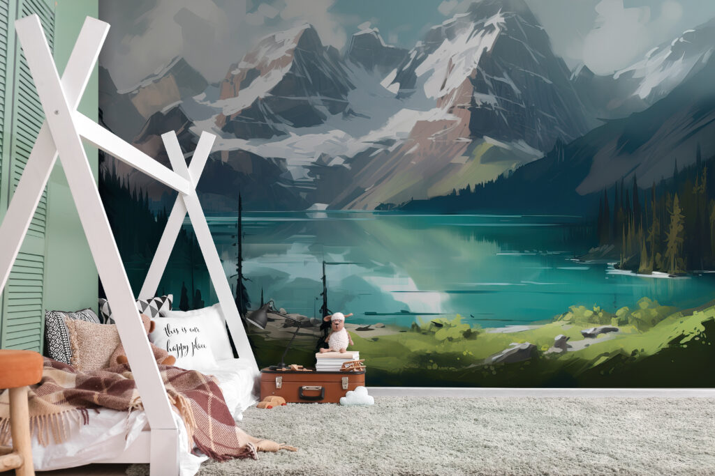 Lake with mountains in the background u94775pir1m 1024x683 - Lake with mountains in the background - tegory