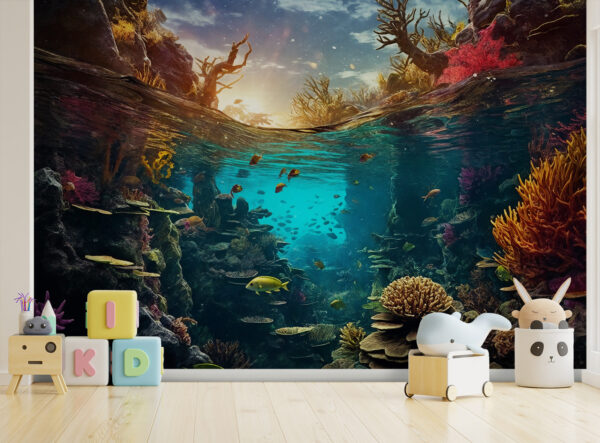Underwater view of a coral reef with fish and corals u94766pir11 600x443 - Underwater view of a coral reef with fish and corals