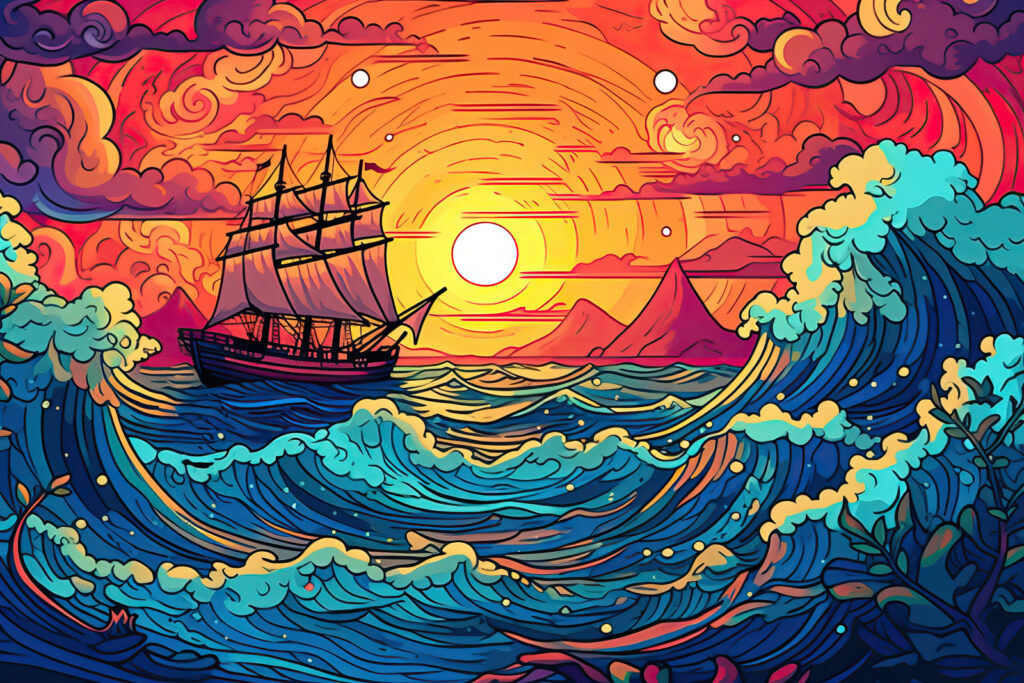 Ship in the ocean Ship in the ocean