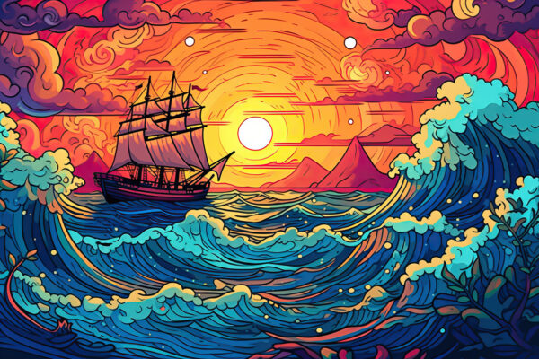 Ship in the ocean Ship in the ocean