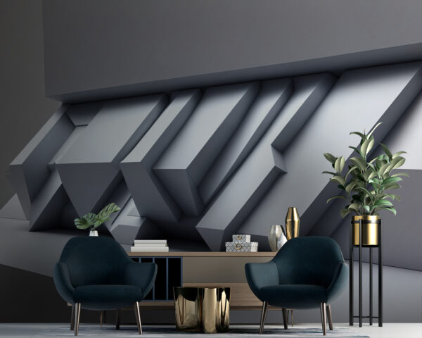 White wall with geometric shapes u94692pig10m 600x480 - White wall with geometric shapes - tegory