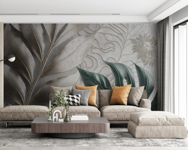 Elegant foliage pattern design. Elegant foliage pattern design.