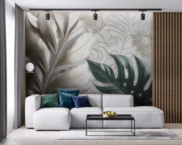 Elegant foliage pattern design. Elegant foliage pattern design.