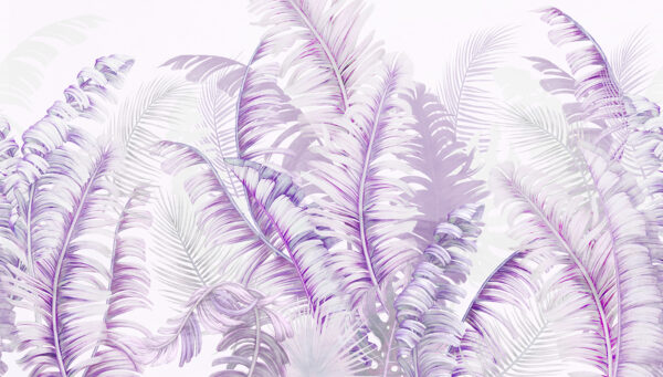 Delicate purple fern pattern design. Delicate purple fern pattern design.