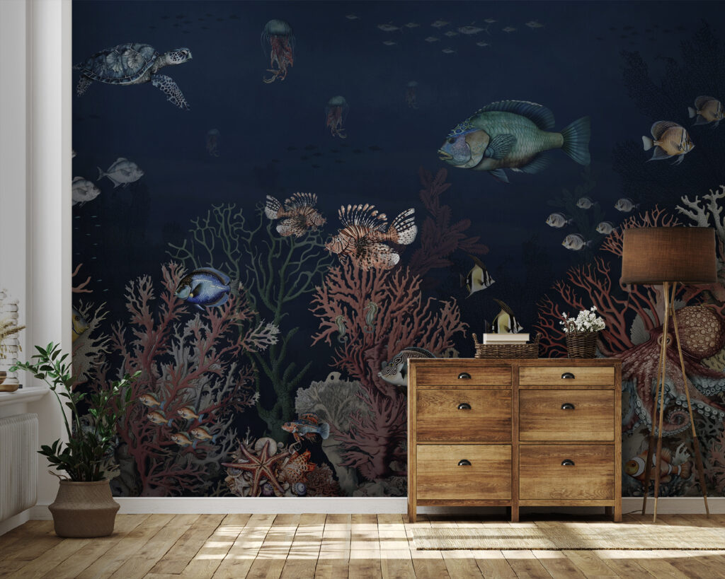 Sea life with fish and coral u94467pig41 1024x819 - Sea life with fish and coral