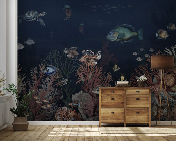 Sea life with fish and coral u94467pig41 600x480 - Sea life with fish and coral