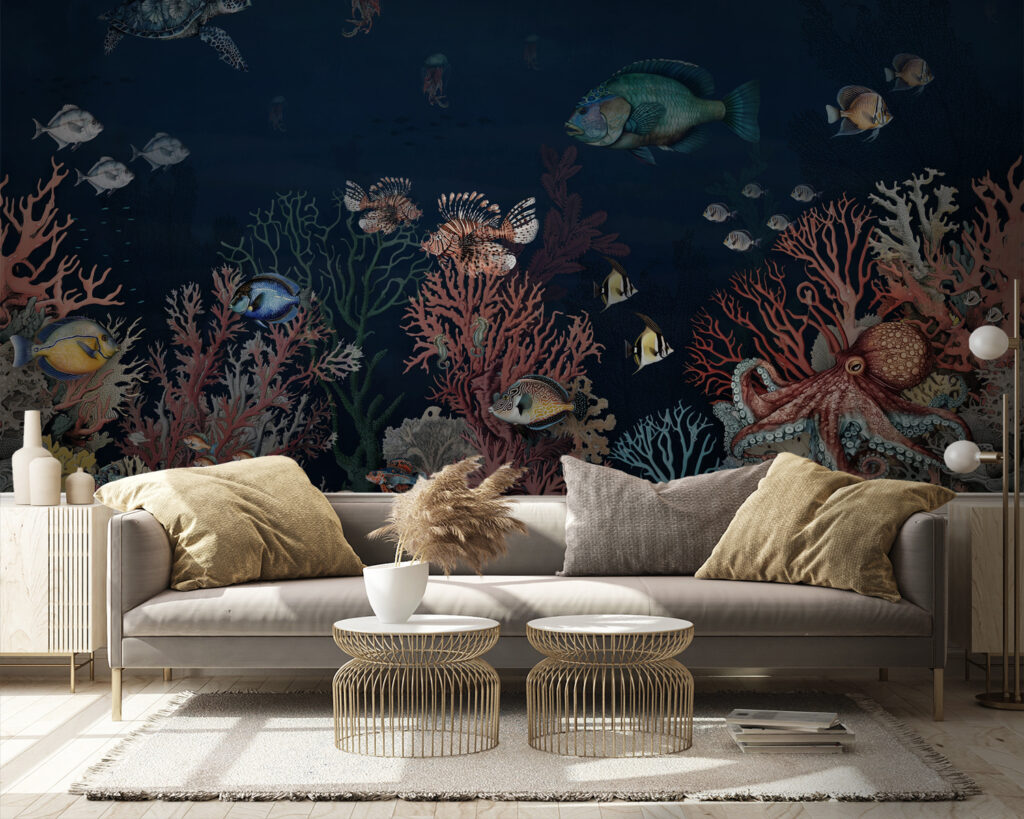 Sea life with fish and coral u94467pig9 1024x819 - Sea life with fish and coral
