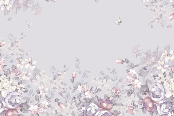 Floral pattern with butterflies u94441p 600x400 - Floral pattern with butterflies - tegory