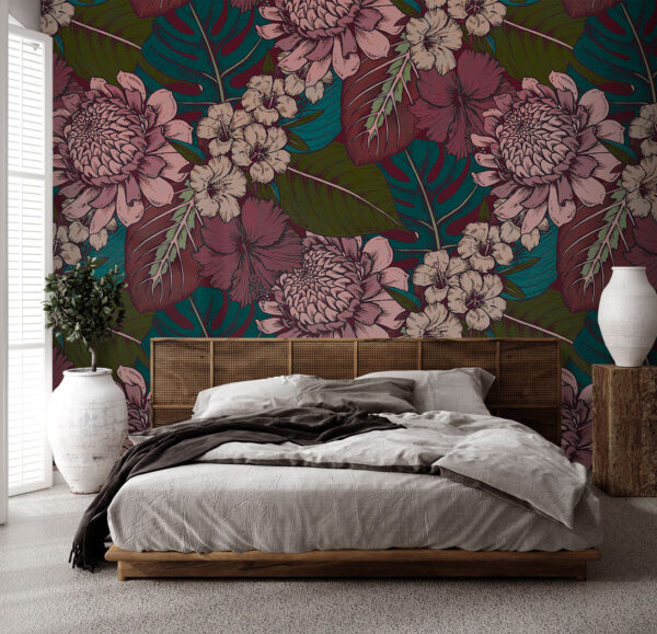 Pattern of flowers and leaves u94425pib2 600x579 - Pattern of flowers and leaves - tegory