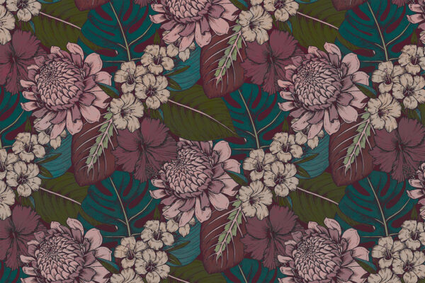 Pattern of flowers and leaves u94425p 600x400 - Pattern of flowers and leaves - tegory