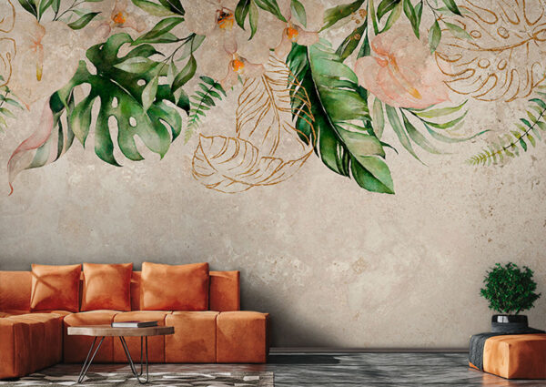 Elegant botanical design with soft hues. Elegant botanical design with soft hues.