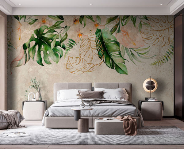 Elegant botanical design with soft hues. Elegant botanical design with soft hues.