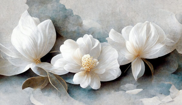 Group of white flowers Group of white flowers