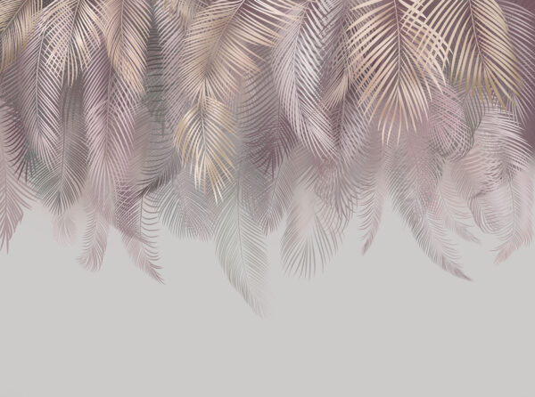 Delicate leaves in soft pastel hues Delicate leaves in soft pastel hues