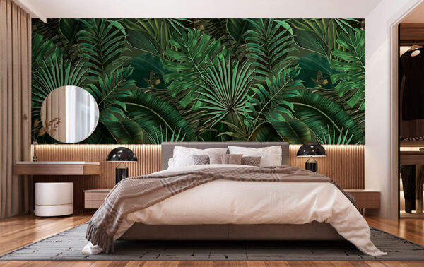 Lush green leaves and hidden butterflies. Lush green leaves and hidden butterflies.