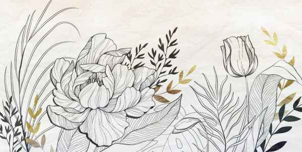 Drawing of a flower Drawing of a flower