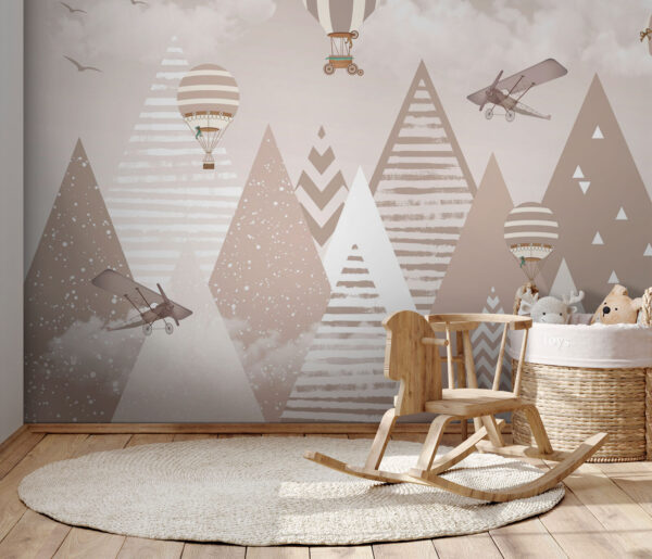Wallpaper with mountains and airplanes u94297pir2 600x515 - Wallpaper with mountains and airplanes
