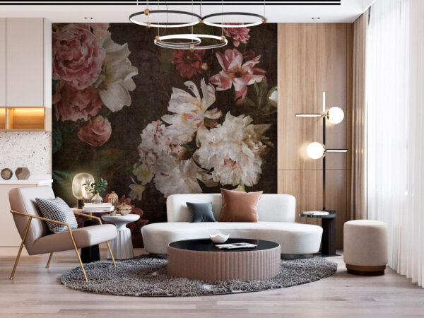 Classic floral arrangement on textured background. Classic floral arrangement on textured background.