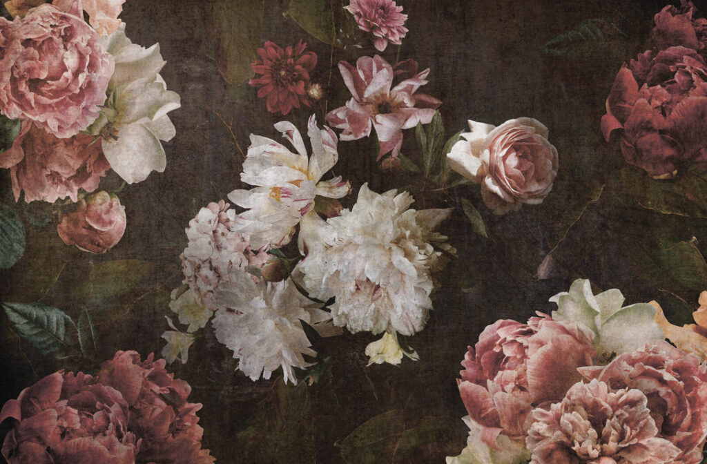 Classic floral arrangement on textured background. Classic floral arrangement on textured background.