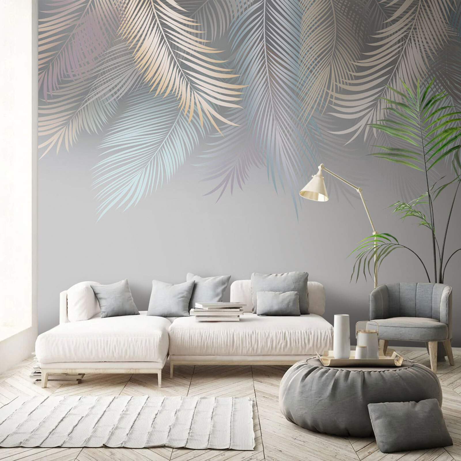 Elegant leaves on a soft background.