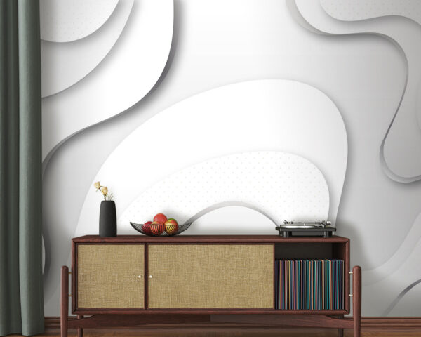 Wall murals White and grey background Wall murals White and grey background