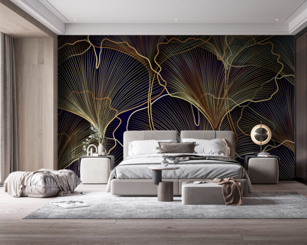 Elegant botanical line art design. Elegant botanical line art design.