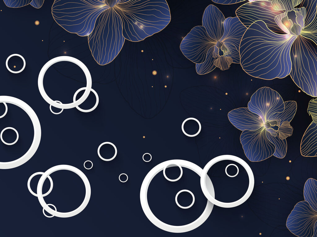 Floral patterns on a dark background u94054p 1024x768 - Floral patterns on a dark background - tegory