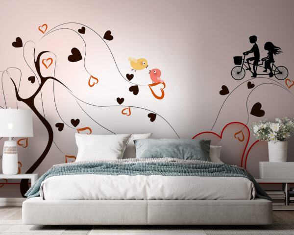 Tree with hearts and birds on it u93990pib105 600x480 - Tree with hearts and birds on it - tegory