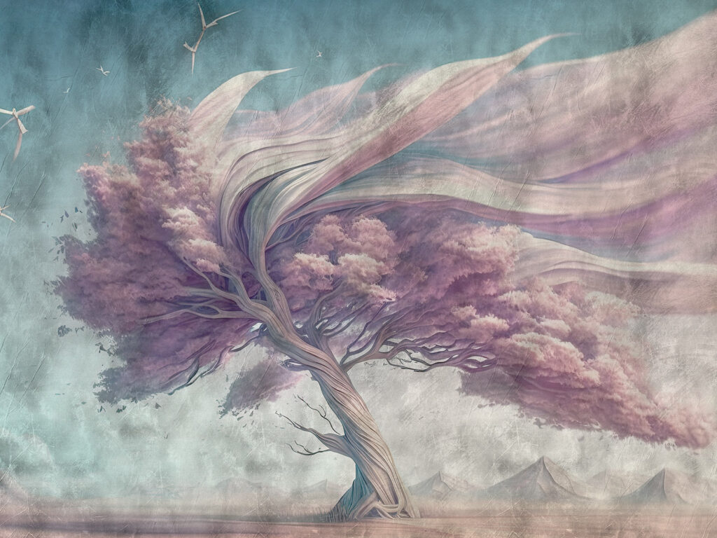 A tree with pink flowers u93931p 1024x768 - A tree with pink flowers - tegory