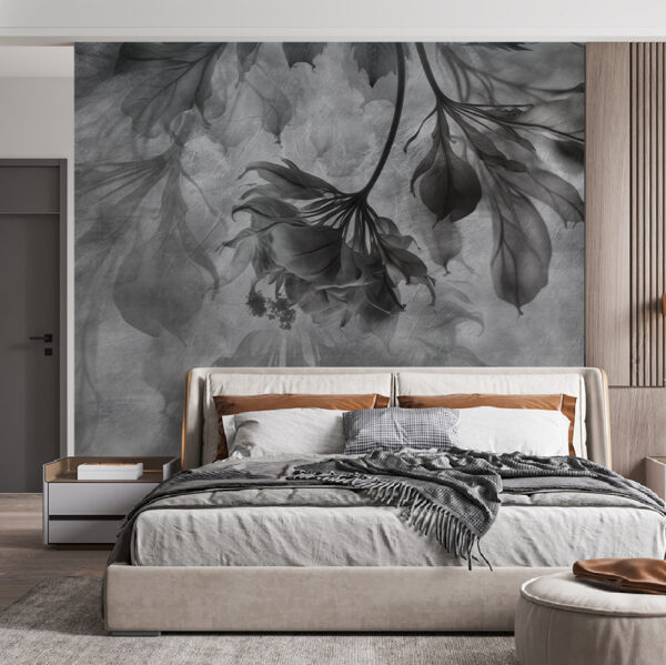 Elegant leaves in soft monochrome hues. Elegant leaves in soft monochrome hues.