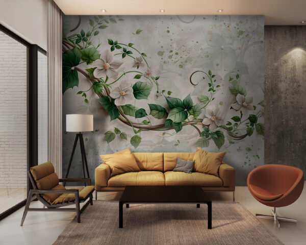 Painting of flowers and leaves u93923pig28 600x480 - Painting of flowers and leaves - tegory